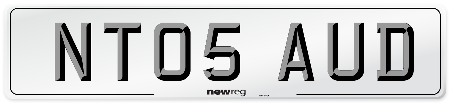NT05 AUD Number Plate from New Reg